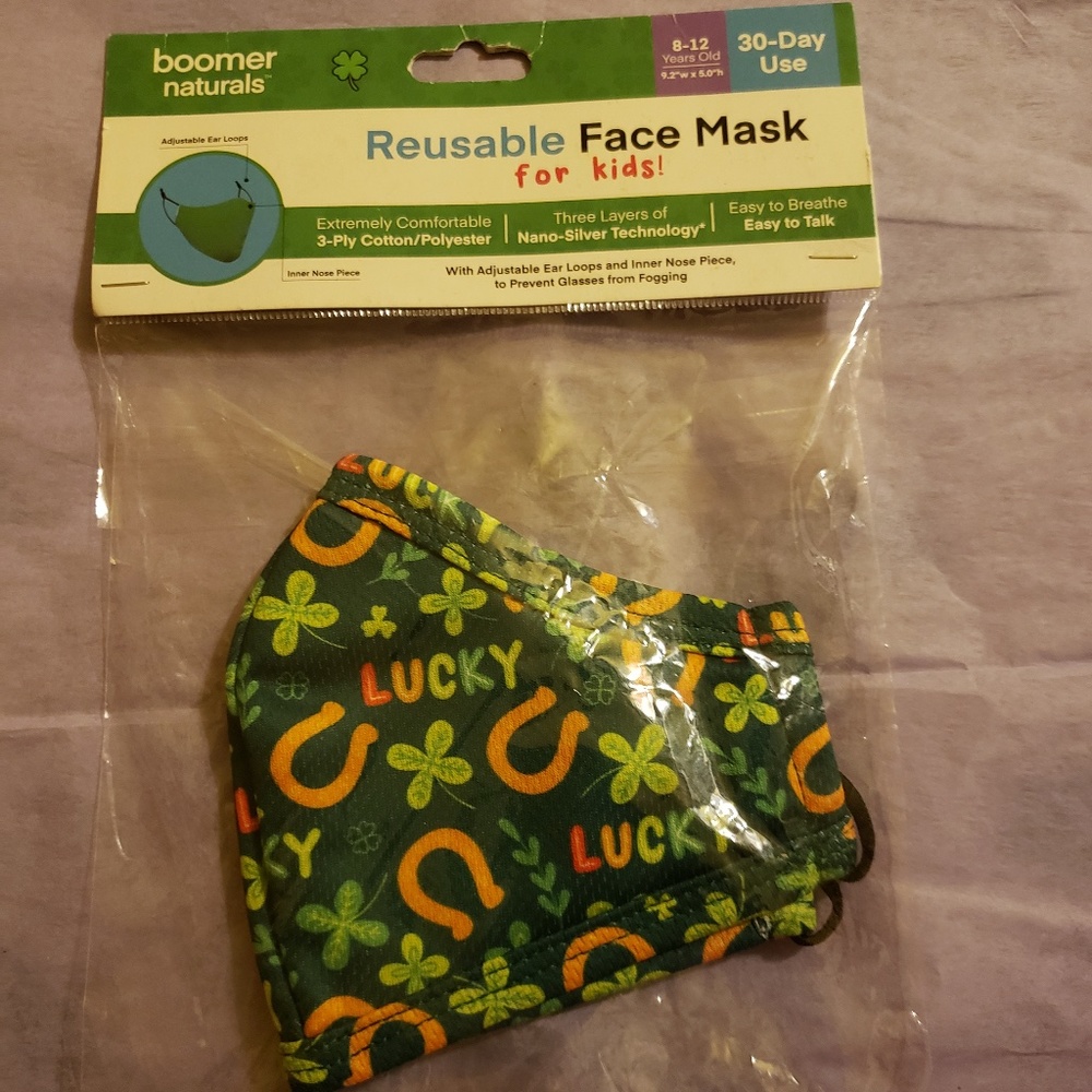 Boomer LUCKY Reusable Face Mask for Kids